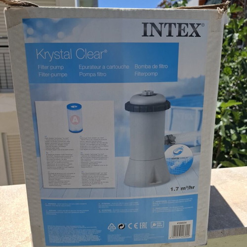 Intex pool pump like new without hoses and filter