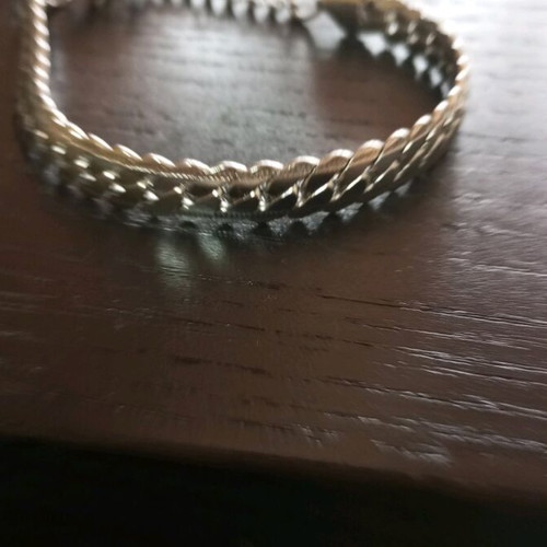 Unisex hand chain new, silver