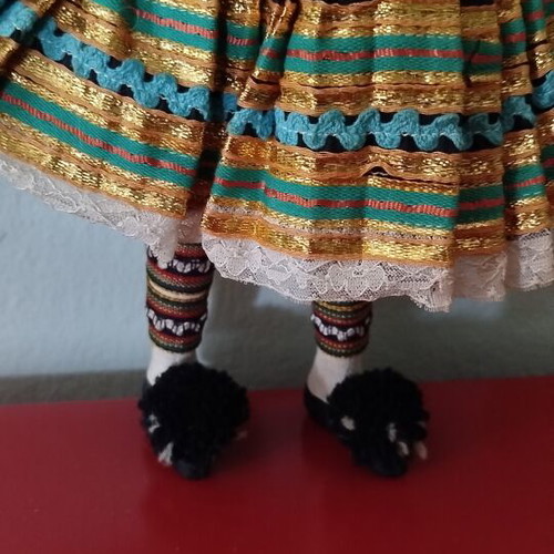 Vintage Corfiot Doll like new, traditional costume 1950s