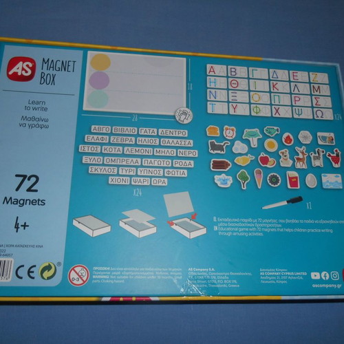 AS Magnet Box Learn to Write new educational magnetic game