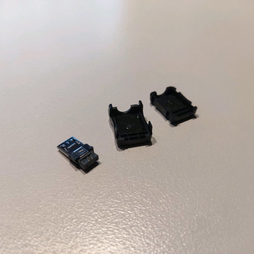 DIY Micro USB male plug connector pack of 5, new