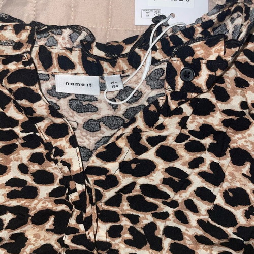 Name It girls' leopard dress new, size 14