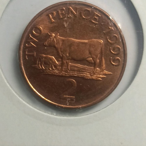 Guernsey 2 pence 1999 uncirculated