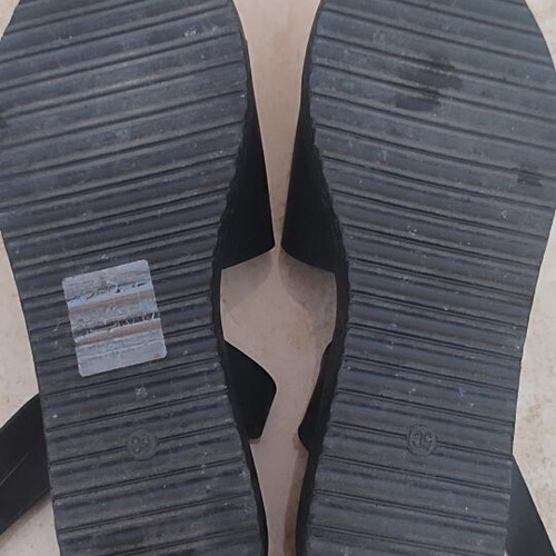 Flatforms with gold detail size 39 like new