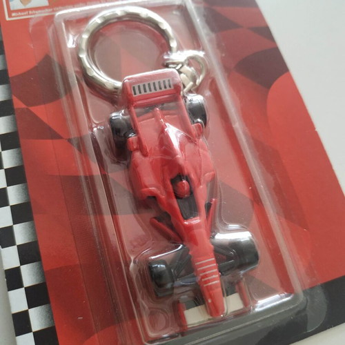 Michael Schumacher keyring new, red Formula 1 car