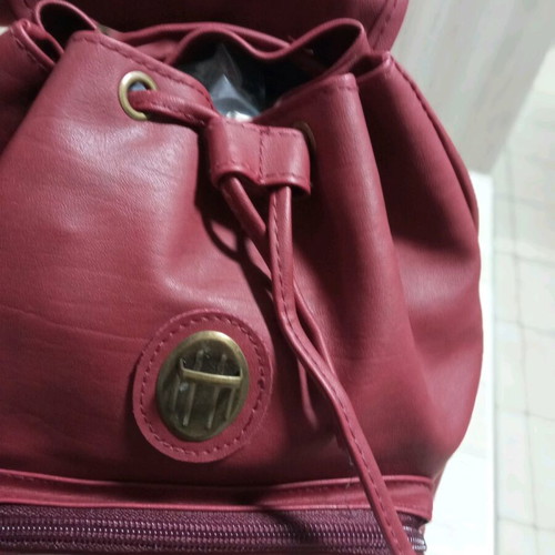 Leather backpack new with internal and front pocket