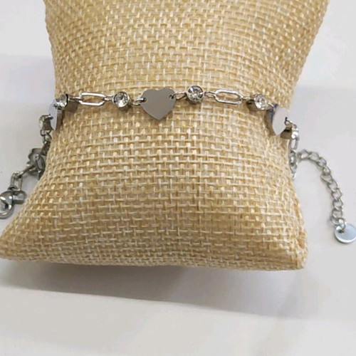 Steel bracelet new, silver color