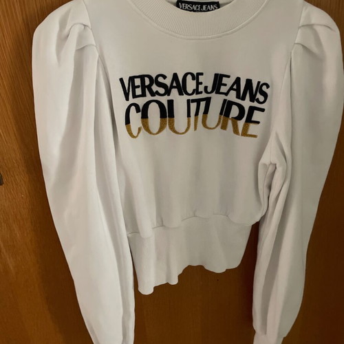 Versace Jeans Couture sweatshirt with puffed sleeves, like new, XS