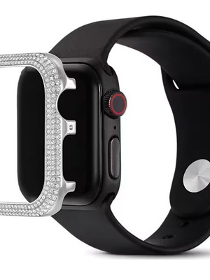 Swarovski Millenia Case Watch Accessory for Apple Watch 40mm Silver-tone