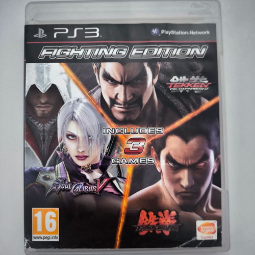 Fighting Edition PS3 game like new, Tekken Tag Tournament 2, SoulCalibur V, Tekken 6
