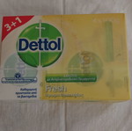 Dettol soaps with antibacterial agent, pack of 4x100g, new