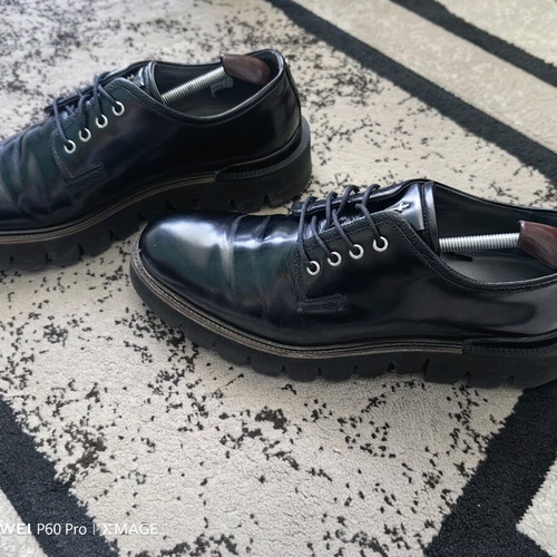 Cesare Paciotti elegant shoes used, size 44, black