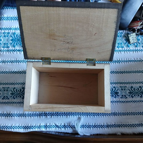 Wooden carved box used