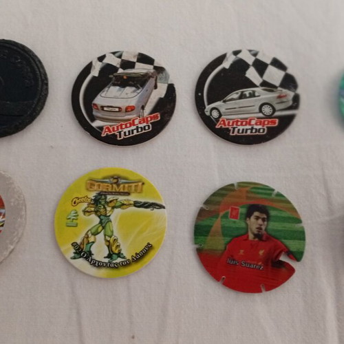 Vintage and modern Tazos set including Autocaps Turbo, Gormiti, Power, Paw Patrol