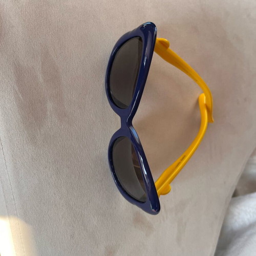 Baby sport children's sunglasses like new, blue and yellow
