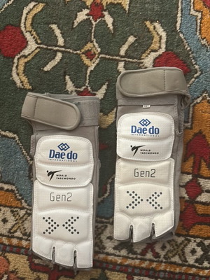 Daedo Taekwondo gloves used, like new