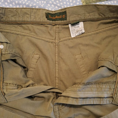 Timberland men's pants used, size 33/34, khaki, 100% cotton