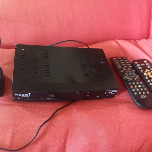 Neco Maxima HD terrestrial digital receiver used with two remotes