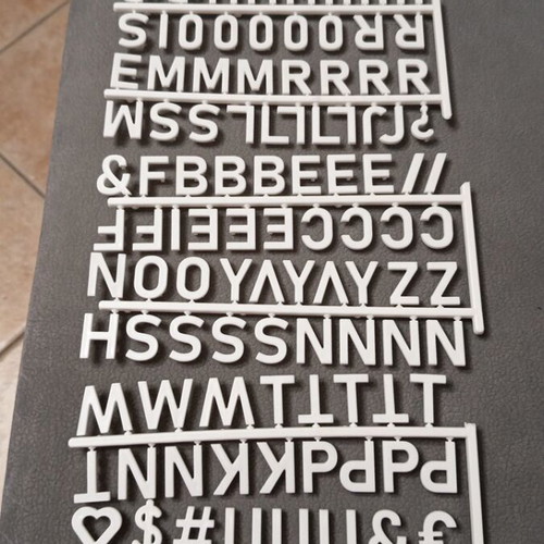 Plastic Letters, Numbers, Symbols new for Felt Surface Frames