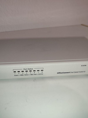 3Com 3c16794 8 port switch used without power supply