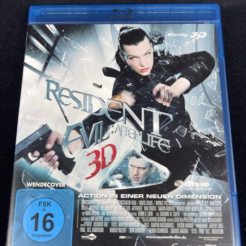 Resident Evil 3D Blu-Ray like new, action adventure sci-fi
