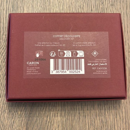 Caron Discovery Set Eau de Parfum tester like new 2 ml