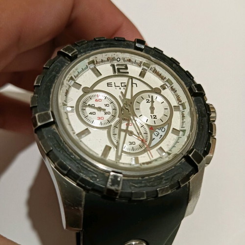Elgin watch used, vintage quality, missing ring, needs battery