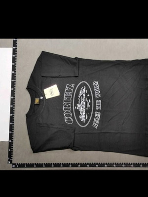 Corteiz Alcatraz Graphic T-Shirt New With Tag, Size Medium, Black