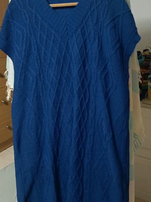 The Lulú wool midi dress like new, blue