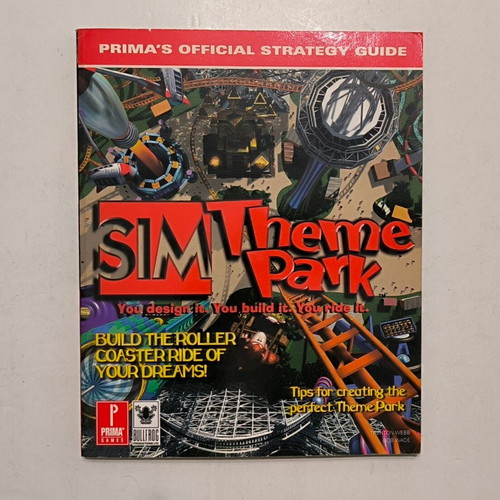 Strategy Guide Sim Theme Park like new, in English