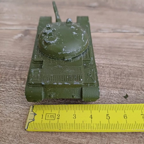 T 54 tank used, vintage Soviet metal toy