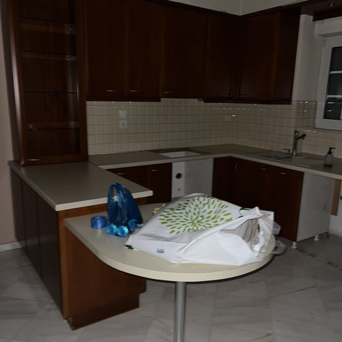 Kitchen with cabinets, shelves, drawers, and countertops like new