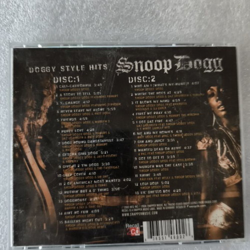 Snoop Dogg Doggy Style Hits 2CD like new, hip-hop