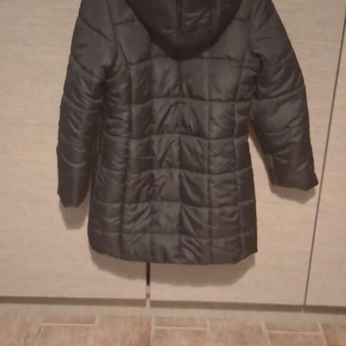 Girls' winter padded jacket, size 10, black