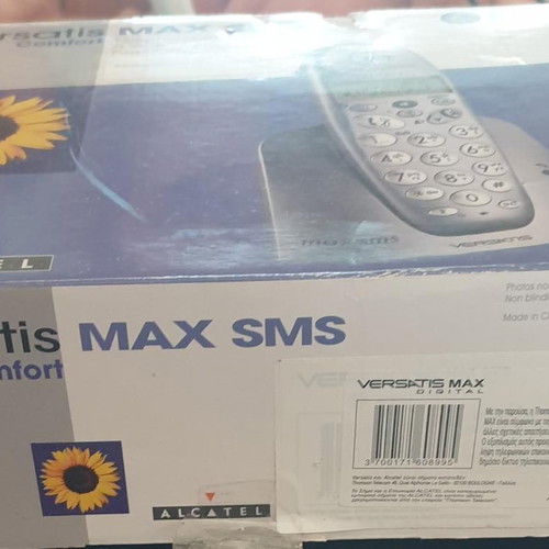 Versatis Max SMS cordless home phone new, grey