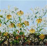 Flower collection. Composition 4 2003 Original Painting - Oil on canvas 120 x 80 x 3 cm (MARINE ROSS)