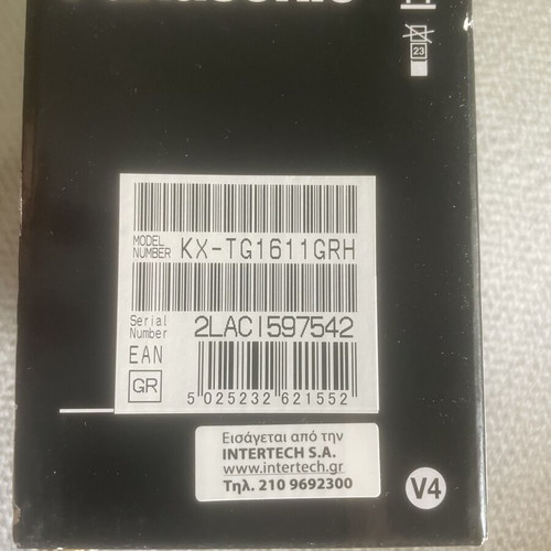 Panasonic KX-TG1611 cordless phone like new with original box
