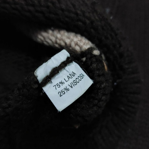 Y2K wool sweater, brown, size L