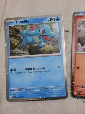 Chikorita, Tepig and Totodile Cosmos holo new promo cards