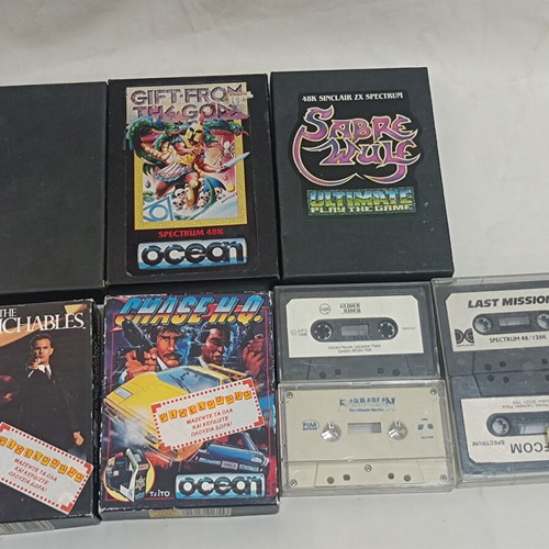 Sinclair Spectrum 48/128 game cassette pack of 9