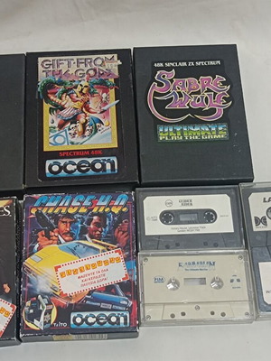 Sinclair Spectrum 48/128 game cassette pack of 9