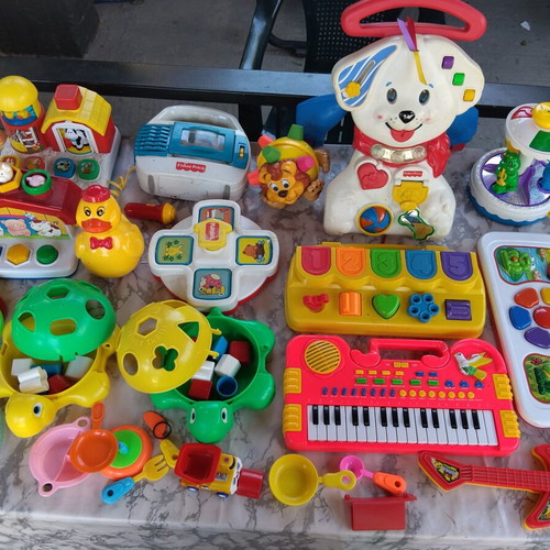Baby educational toys used, 90s-00s decade, Fisher Price, Playskool