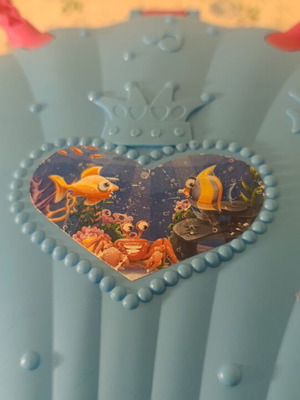 Toy suitcase shell shape like new without contents