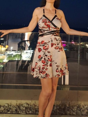 Roberto Cavalli exquisite neckline dress