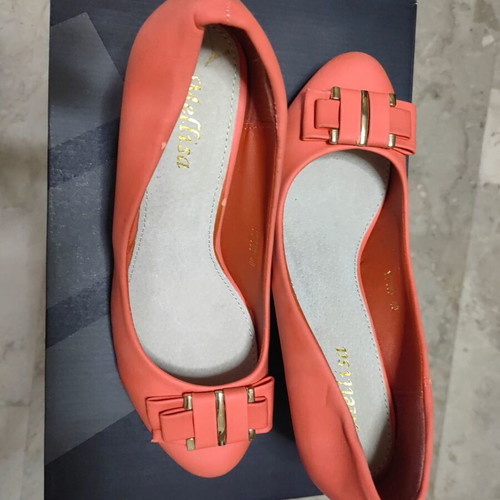 Melissa shoes size 40 used, pink and orange