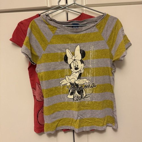 Disney short-sleeve t-shirt set used, size medium, gray and red