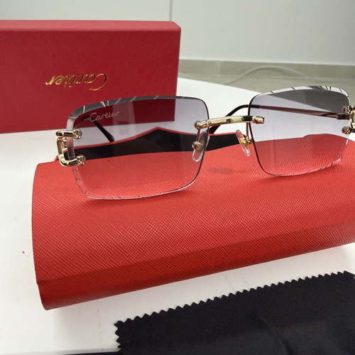 Cartier sunglasses with open lens for afternoon