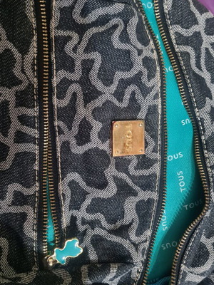 Tous backpack used, gray and blue