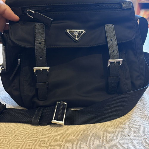 Prada shoulder bag new with authenticity tags, black