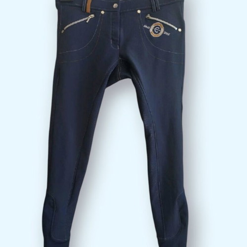 Cavalliero Ancelie Equestrian Leggings Size 40 Like New Blue